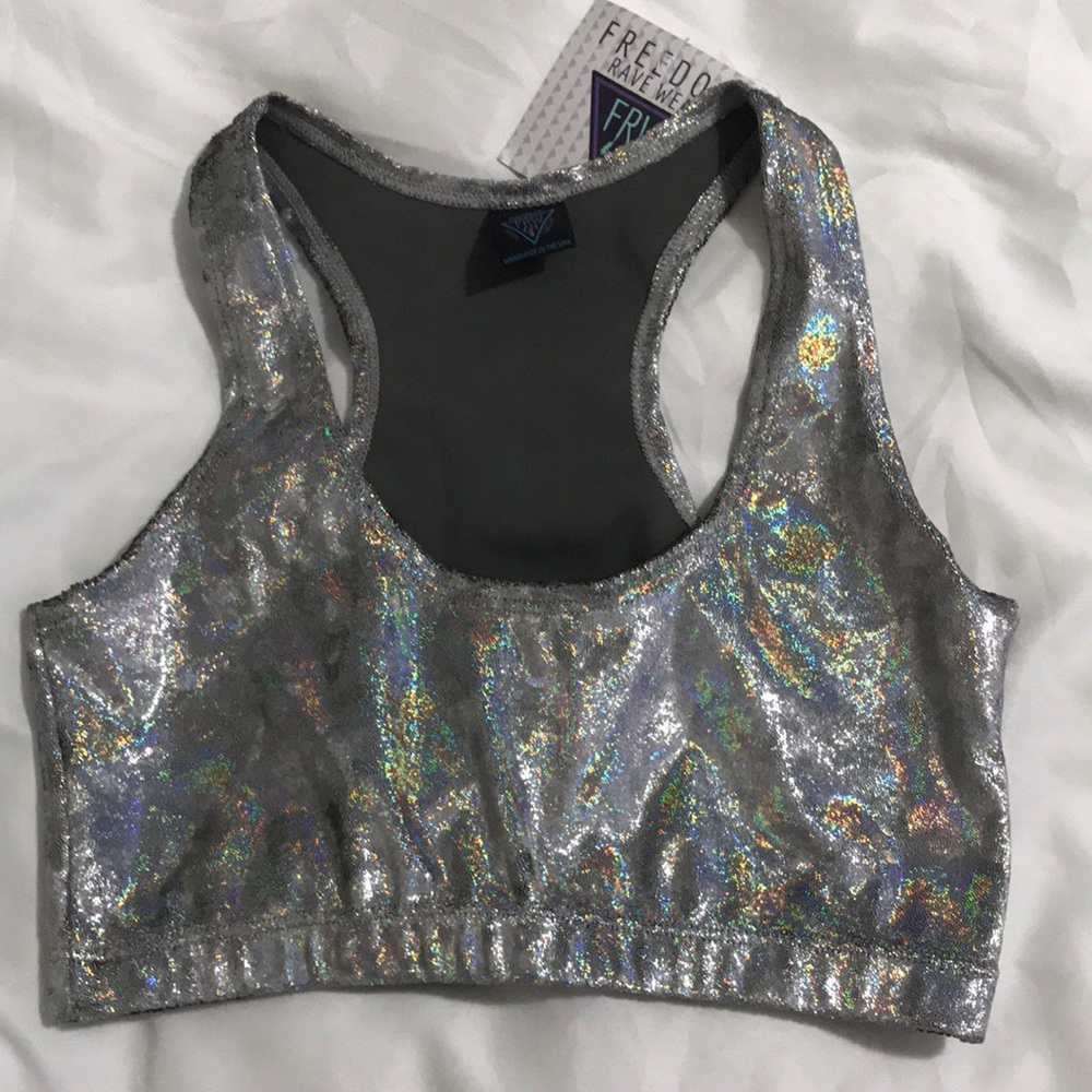 Crushin Holo Velvet Sportiva Bra Top - S